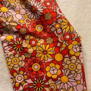Groovy Hippie Bell Bottom Leggings for Hippie Costume Flower Power Size S